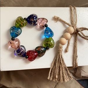 BEAUTIFUL ❤️🌼🌸🌺BOHO HEART BRACELET 🦋